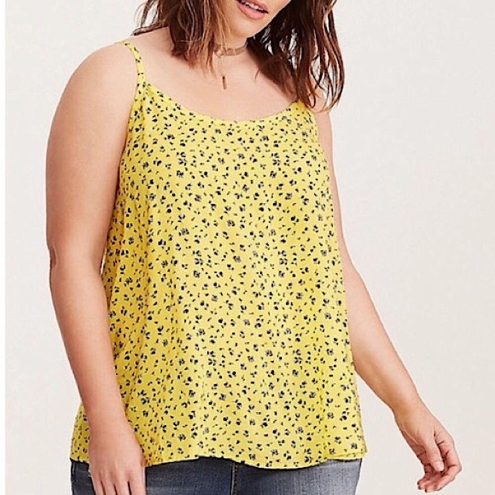 Torrid Tie Up Floral Tank Top